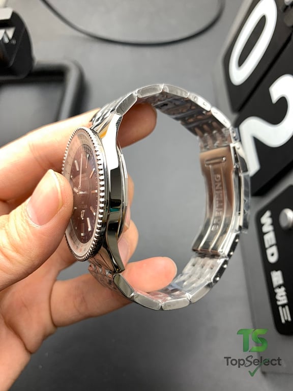 Breitling Navitimer Blue Dial Silver Bracelet - 2