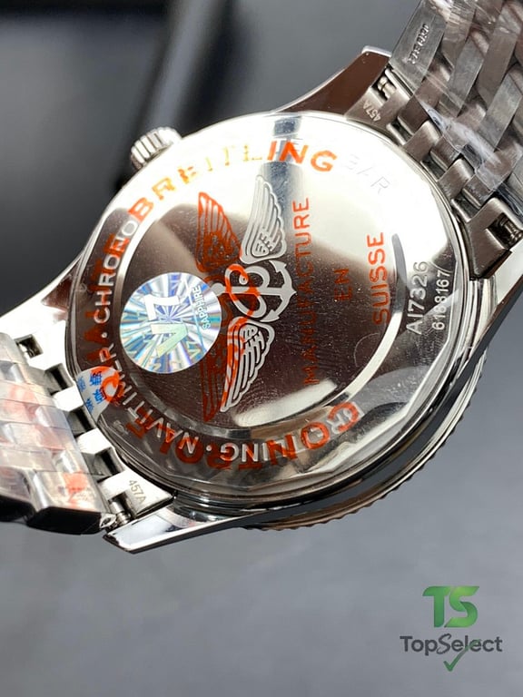 Breitling Navitimer Blue Dial Silver Bracelet - 4