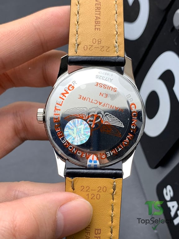 Breitling Navitimer A17326 Black Dial Leather Strap - 4