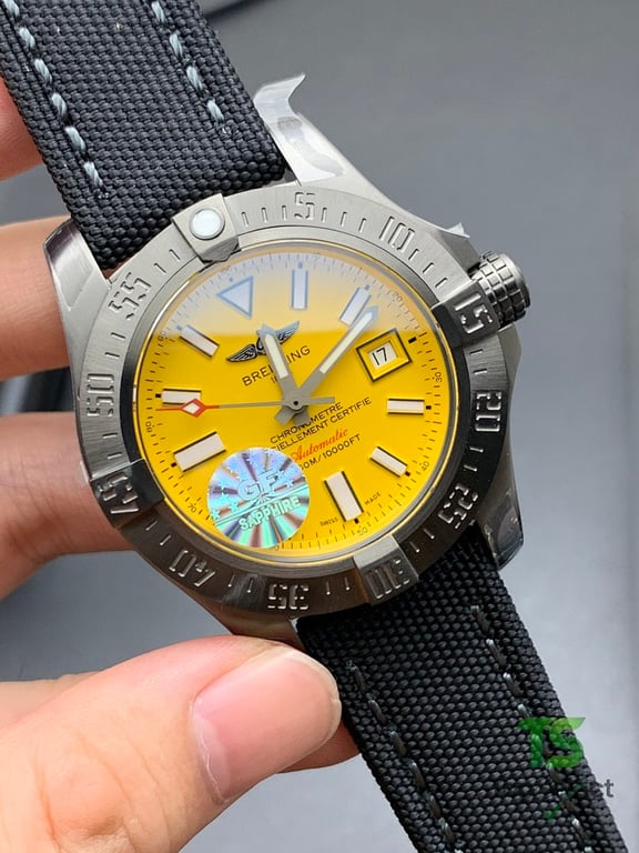Breitling Avenger Seawolf Night Mission Yellow Dial - 6