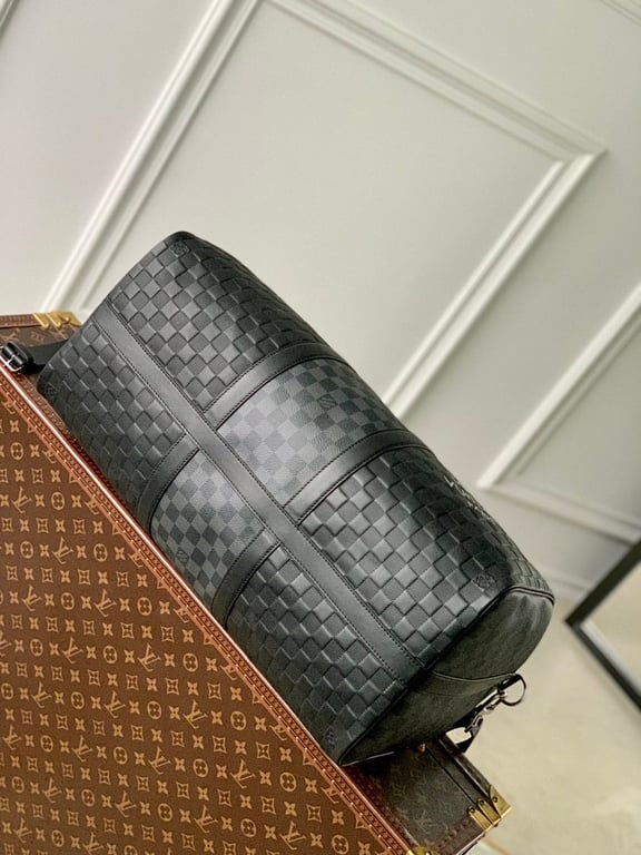 Louis Vuitton Keepall Bandoulière 50 Damier Infini Black - 7