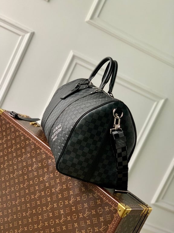 Louis Vuitton Keepall Bandoulière 50 Damier Infini Black - 8