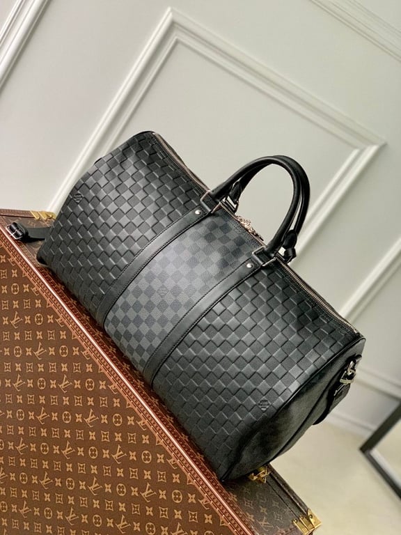 Louis Vuitton Keepall Bandoulière 50 Damier Infini Black - 9