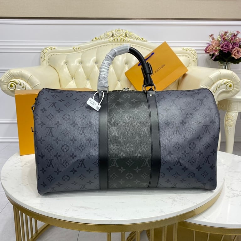 Louis Vuitton Keepall Bandoulière 50 Monogram Eclipse Reverse - 8