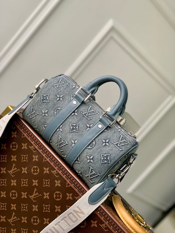 Louis Vuitton Keepall Bandoulière 25 Monogram Washed Denim M22762 - 9