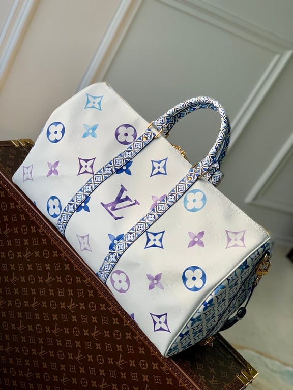 Louis Vuitton Keepall Bandoulière 45 Monogram Tiles - 8
