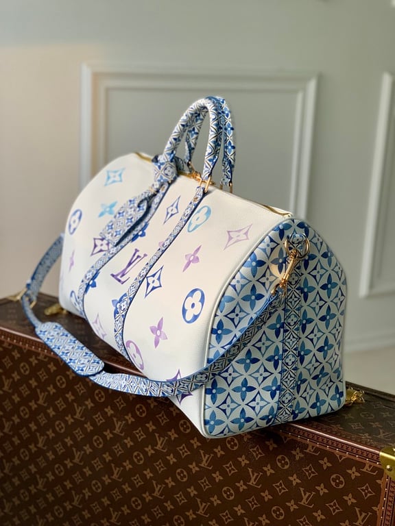 Louis Vuitton Keepall Bandoulière 45 Monogram Tiles - 9