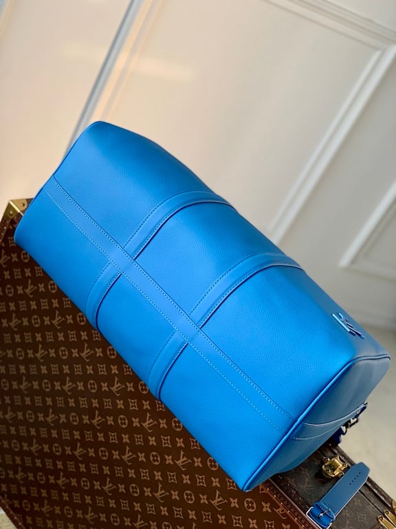 Louis Vuitton Keepall Bandouliere 50 Aerogram Blue - 7