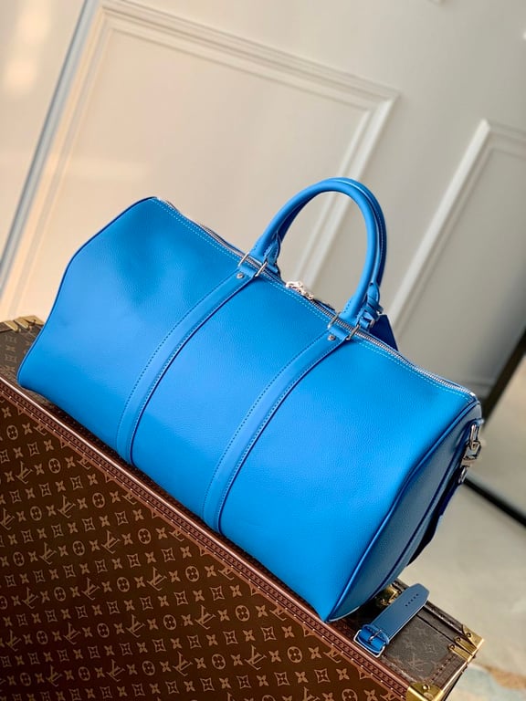 Louis Vuitton Keepall Bandouliere 50 Aerogram Blue - 8