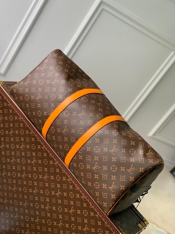 Louis Vuitton Keepall Bandoulière 45 Monogram Macassar Orange - 8