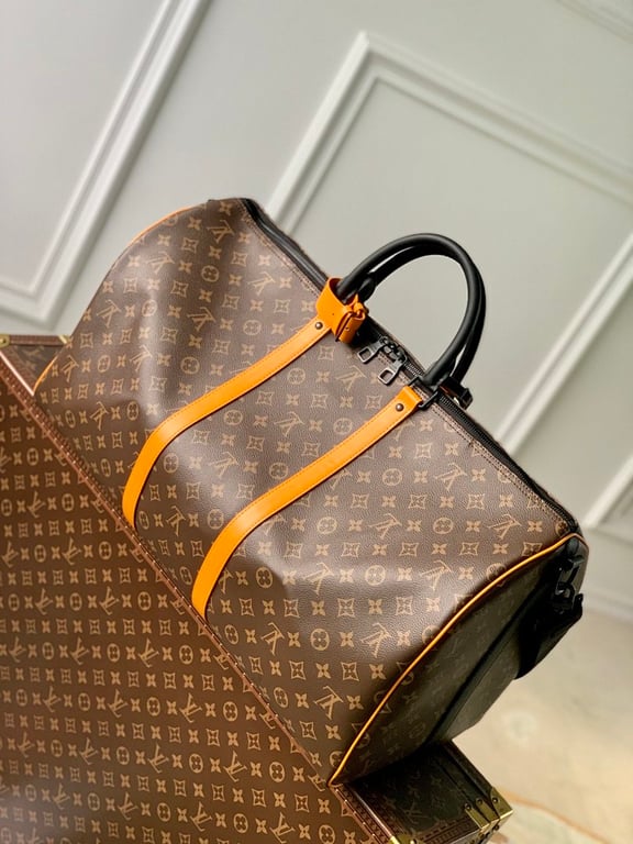 Louis Vuitton Keepall Bandoulière 45 Monogram Macassar Orange - 9
