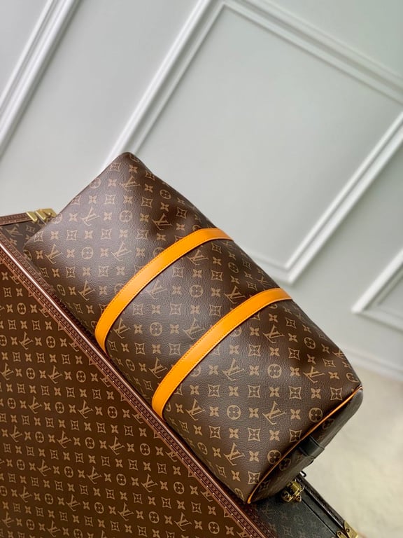 Louis Vuitton Keepall Bandoulière 50 Monogram Macassar Orange - 7