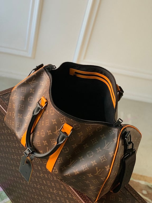 Louis Vuitton Keepall Bandoulière 45 Monogram Macassar Orange - 2