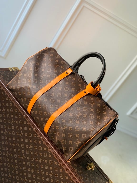 Louis Vuitton Keepall Bandoulière 45 Monogram Macassar Orange - 9