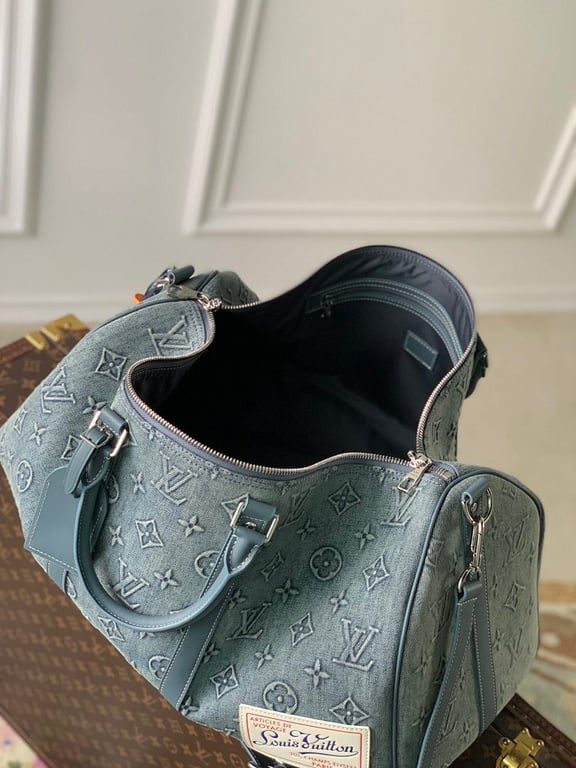 Louis Vuitton Keepall Bandoulière 50 Monogram Denim - 3