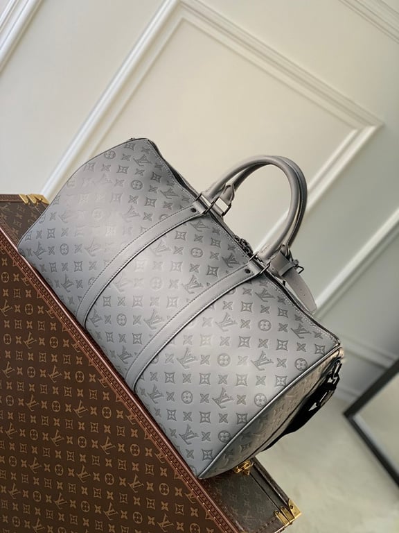 Louis Vuitton Keepall 50 Monogram Shadow Grey - 8