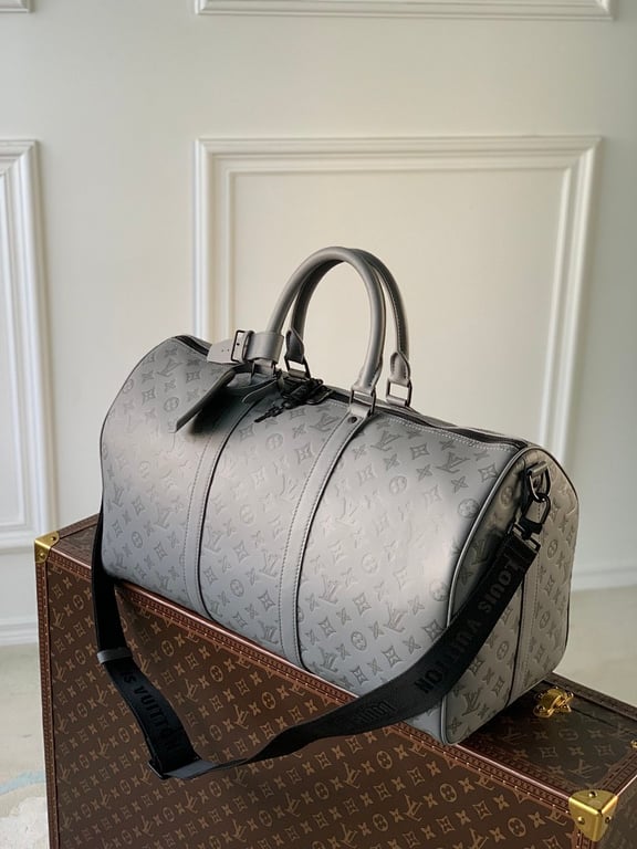 Louis Vuitton Keepall 50 Monogram Shadow Grey - 9