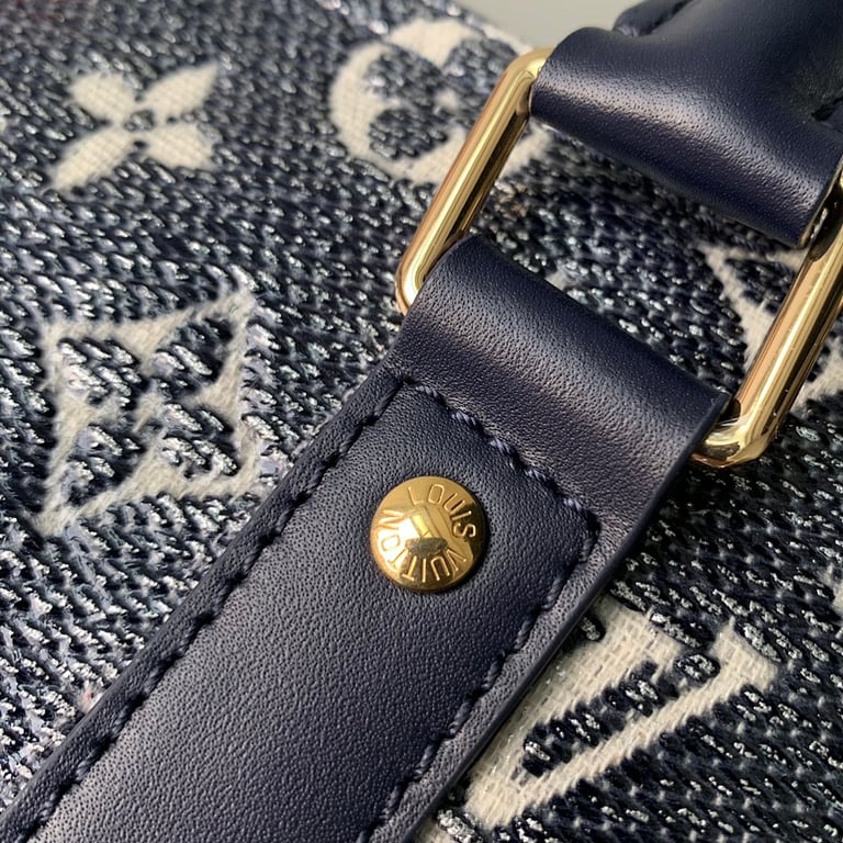 Louis Vuitton Keepall Bandoulière 45 Monoglam Blue - 6