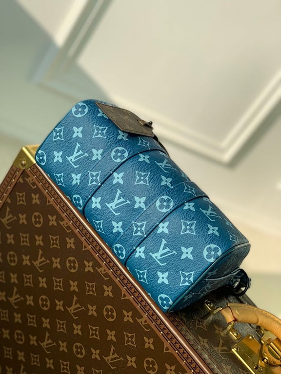 Louis Vuitton Keepall Bandoulière 25 Blue Monogram - 7