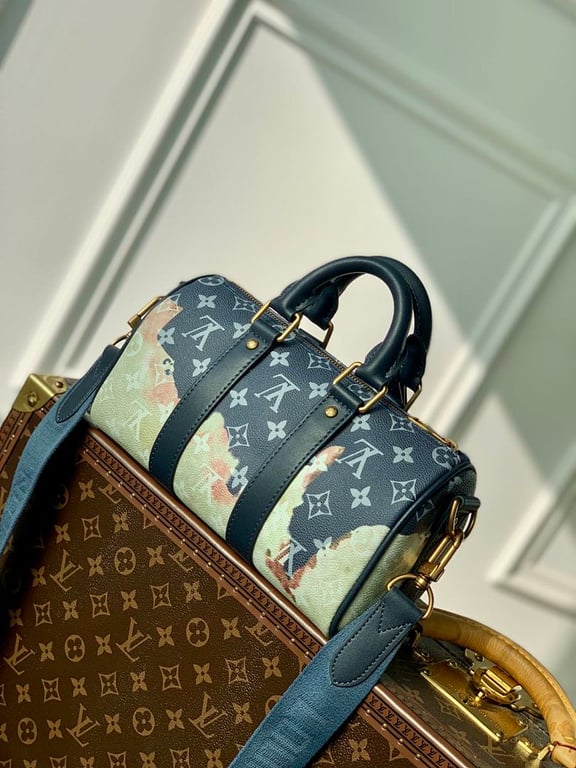 Louis Vuitton Keepall 25 Monogram Eclipse Flame Rose M46271 - 9