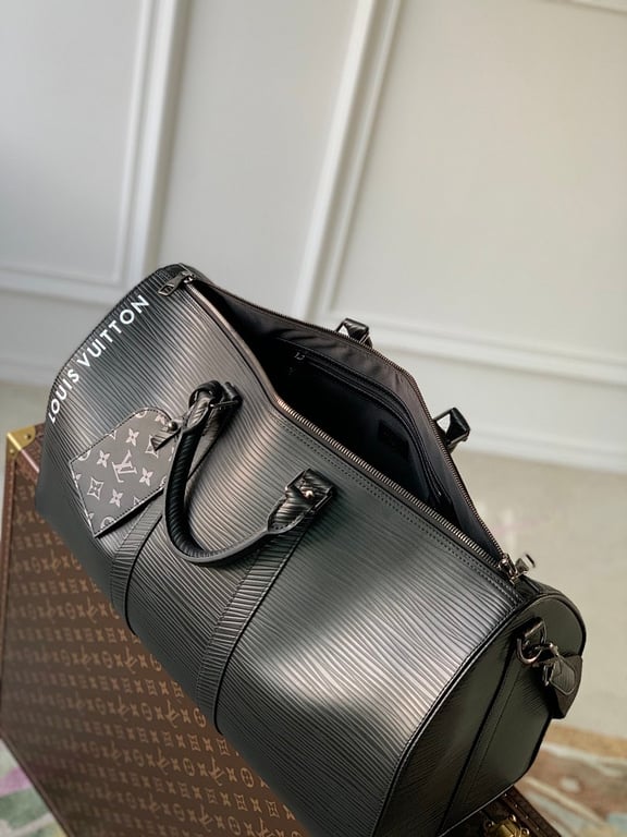 Louis Vuitton Keepall Bandoulière 50 Epi XL Black - 3
