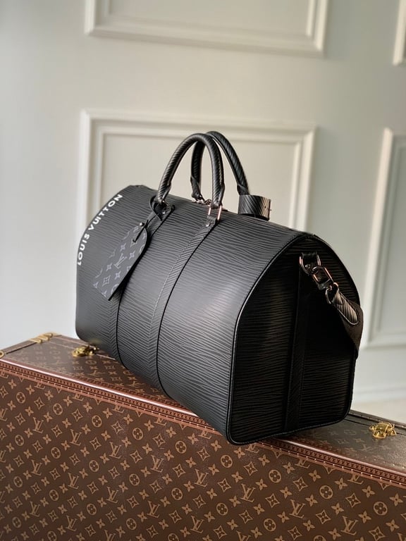 Louis Vuitton Keepall Bandoulière 50 Epi XL Black - 8