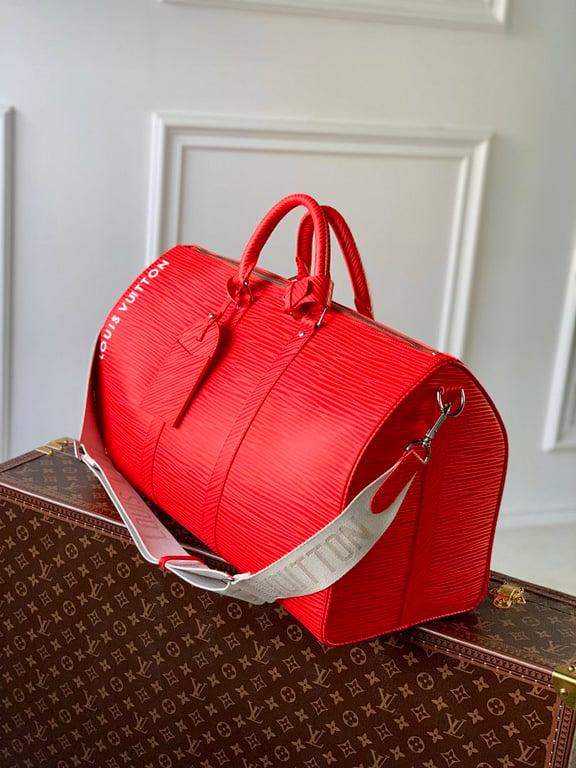 Louis Vuitton Keepall Bandoulière 50 Epi XL Red - 9