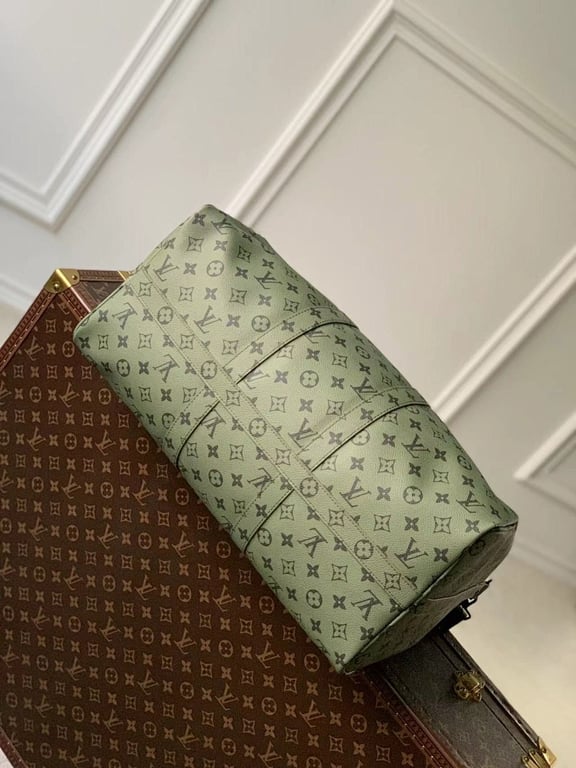 Louis Vuitton Keepall Bandoulière 45 Monogram Tones Green - 7