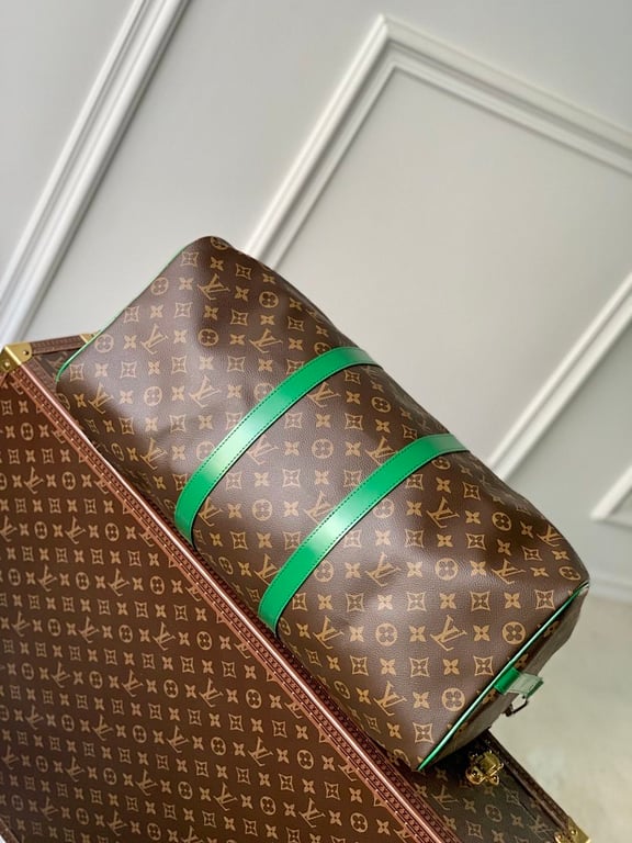 Louis Vuitton Keepall Bandoulière 50 Monogram Macassar Green - 7
