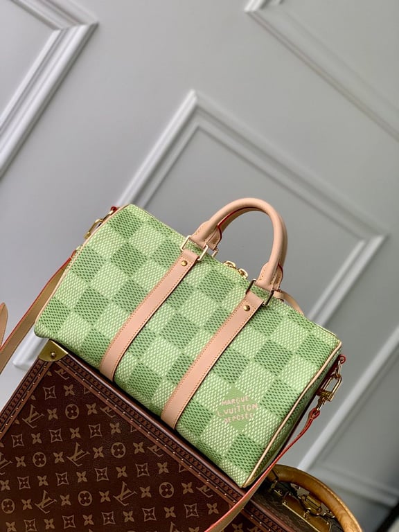 Louis Vuitton Keepall Bandoulière 35 Damier Golf Green N40671 - 8