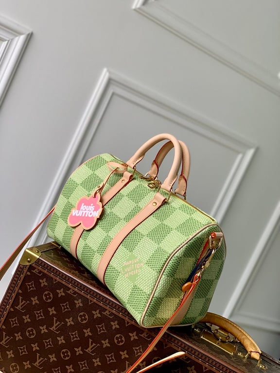 Louis Vuitton Keepall Bandoulière 35 Damier Golf Green N40671 - 9