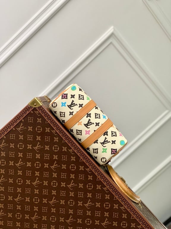 Louis Vuitton Keepall Bandoulière 25 Monogram Craggy White - 7