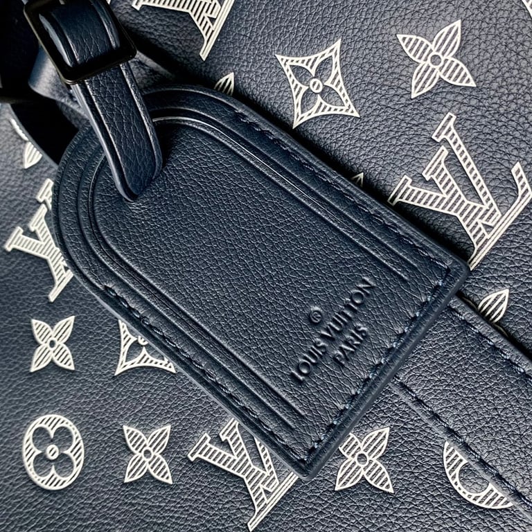 Louis Vuitton Keepall Bandoulière 50 Monogram Shadow Blue - 5