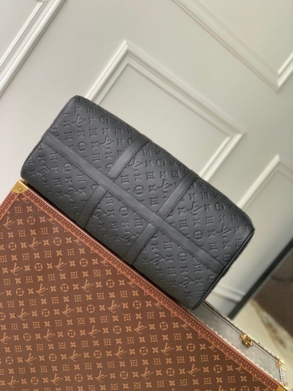 Louis Vuitton Keepall 50 Monogram Empreinte Black - 7