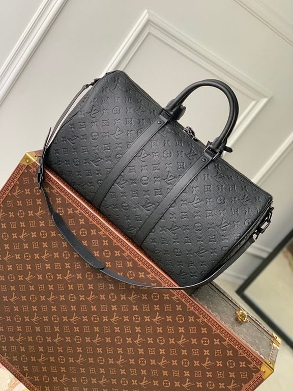 Louis Vuitton Keepall 50 Monogram Empreinte Black - 8