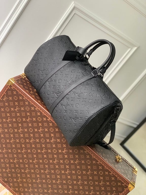 Louis Vuitton Keepall 50 Monogram Empreinte Black - 9
