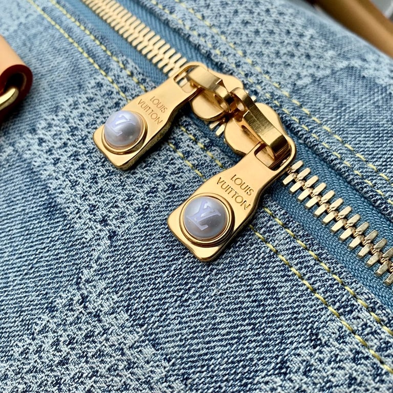 Louis Vuitton Keepall Bandoulière 50 Damier Denim 3D - 6