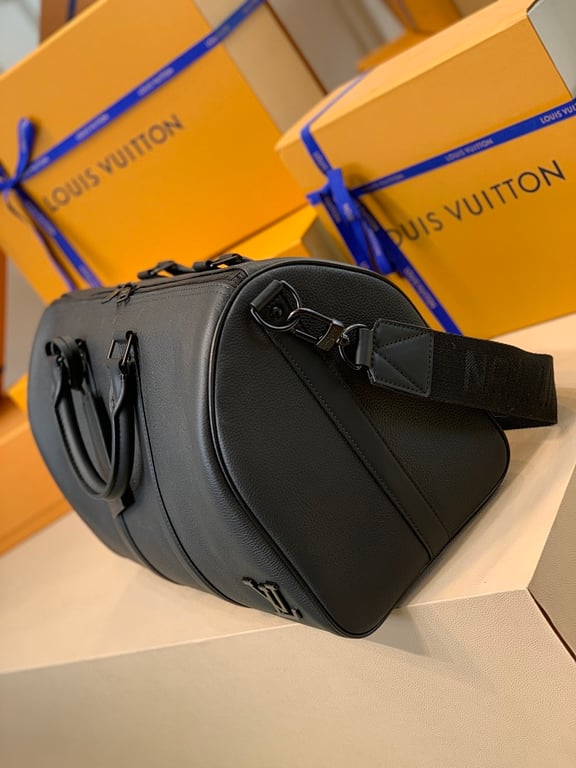 Louis Vuitton Keepall Bandoulière 40 Aerogram Black - 5
