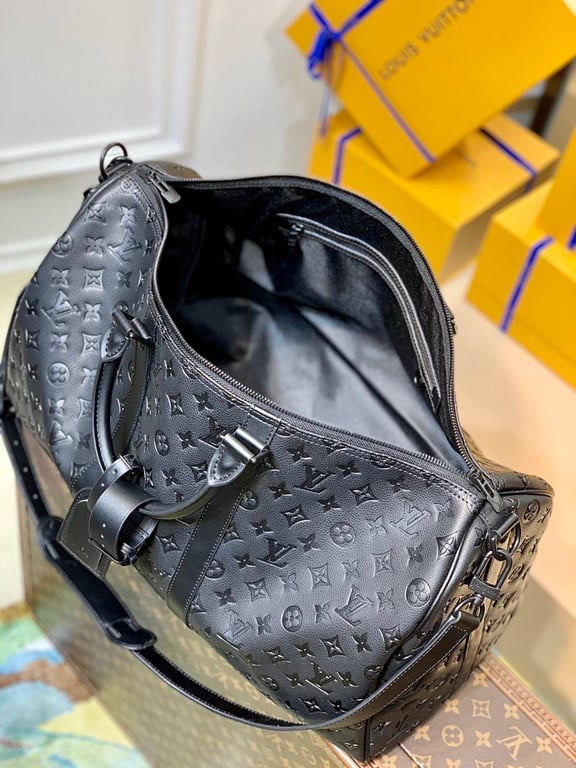 Louis Vuitton Keepall 50 Monogram Empreinte Black - 4