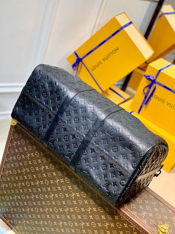 Louis Vuitton Keepall 50 Monogram Empreinte Black - 8