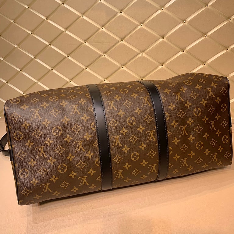 Louis Vuitton Keepall Bandoulière 50 Monogram Macassar - 6