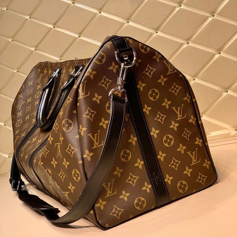 Louis Vuitton Keepall Bandoulière 50 Monogram Macassar - 7