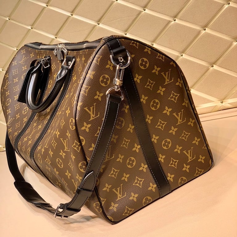 Louis Vuitton Keepall Bandoulière 55 Monogram Macassar - 7