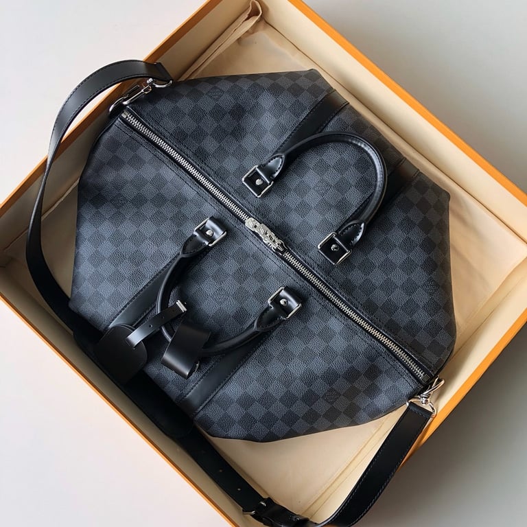 Louis Vuitton Keepall Bandoulière 55 Damier Graphite - 8