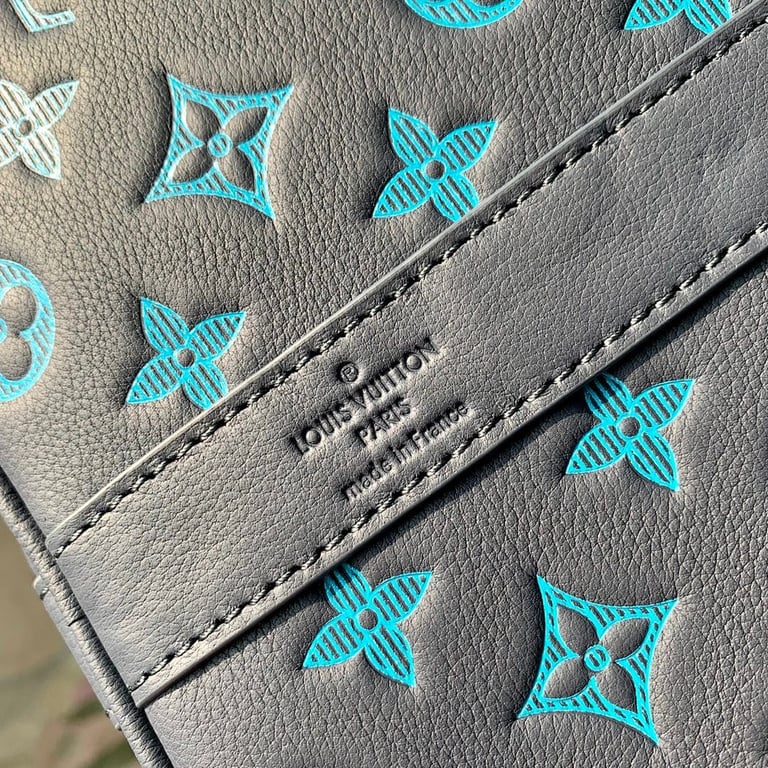 Louis Vuitton Keepall Bandoulière 50 Grey Blue - 3