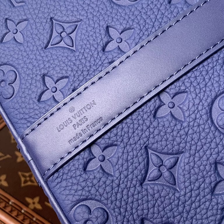 Louis Vuitton Keepall 50 Monogram Shadow Deep Blue - 3