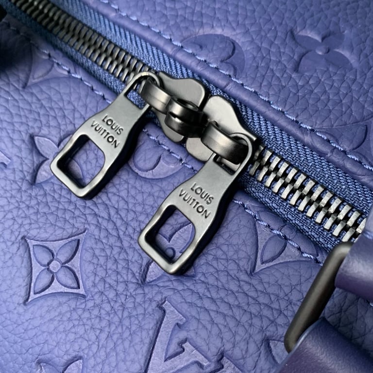 Louis Vuitton Keepall 50 Monogram Shadow Deep Blue - 4