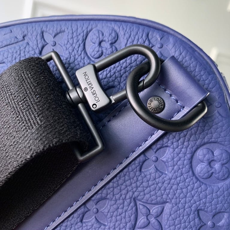 Louis Vuitton Keepall 50 Monogram Shadow Deep Blue - 5