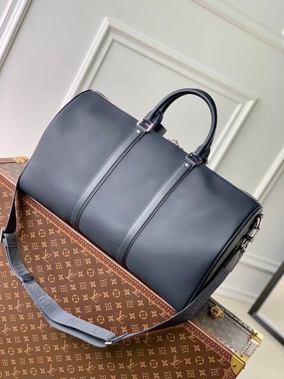 Louis Vuitton Keepall Bandoulière 50 Aerogram Black - 8