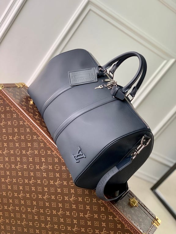 Louis Vuitton Keepall Bandoulière 50 Aerogram Black - 9